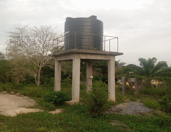 Construction of small town water system at Old Baika Health Center