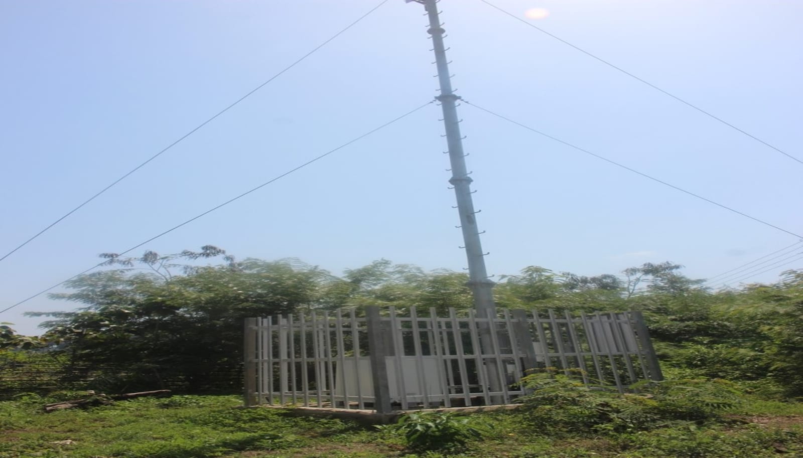 Construction of communication MAST at Old Ankasa