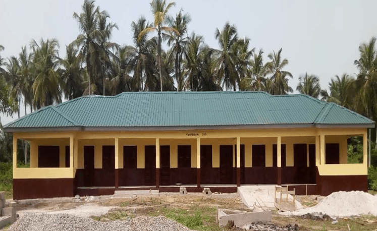 Construction of 6-Unit classroom block with staff common room, office and store at Mpeasem
