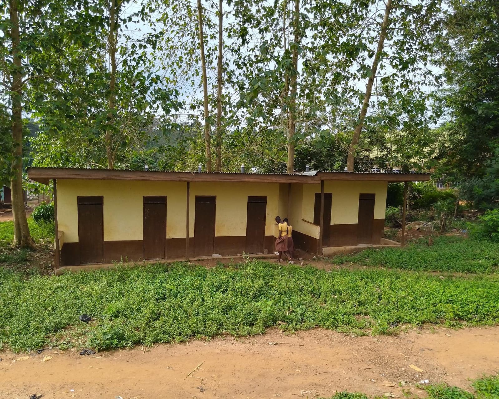 Construction of six(6) seater toilet at Juaboso cluster of schools