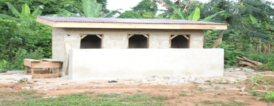 Construction of 3 seater toilet facility at Sefwi Dome
