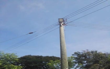 Supply and Installation of streetlights at Kadjebi