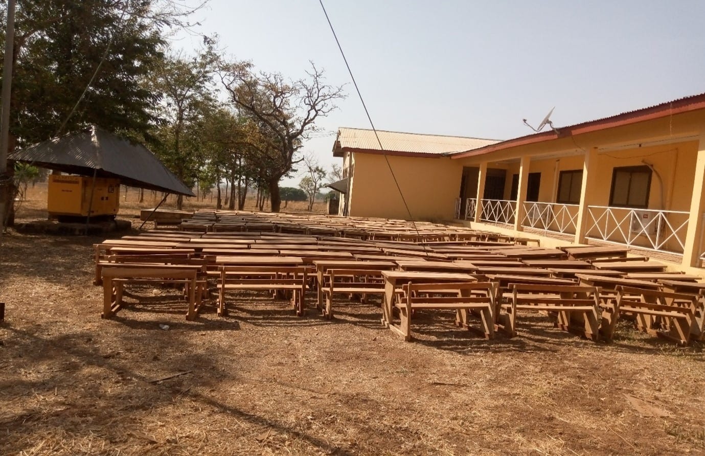 Supply of 150No. Dual Desk, 5No. Teachers Tables and 10No. Chairs