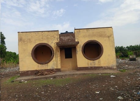 Construction of Toilet with mechanized borehole at Kpandai Market