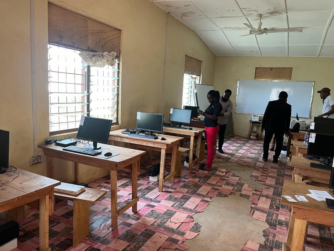 Distribution of computers at Bepong