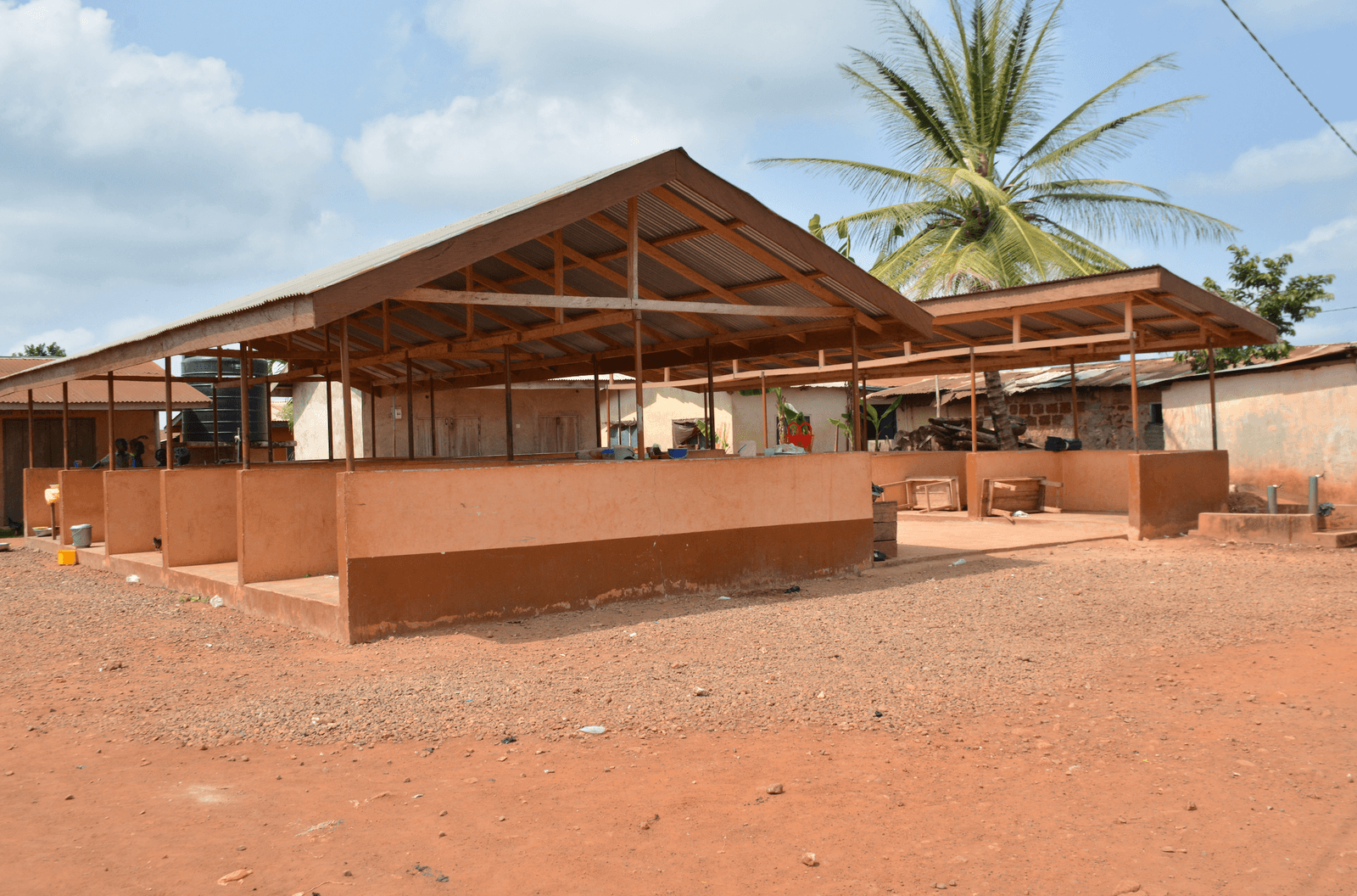 Construction of Market at Atuobikrom