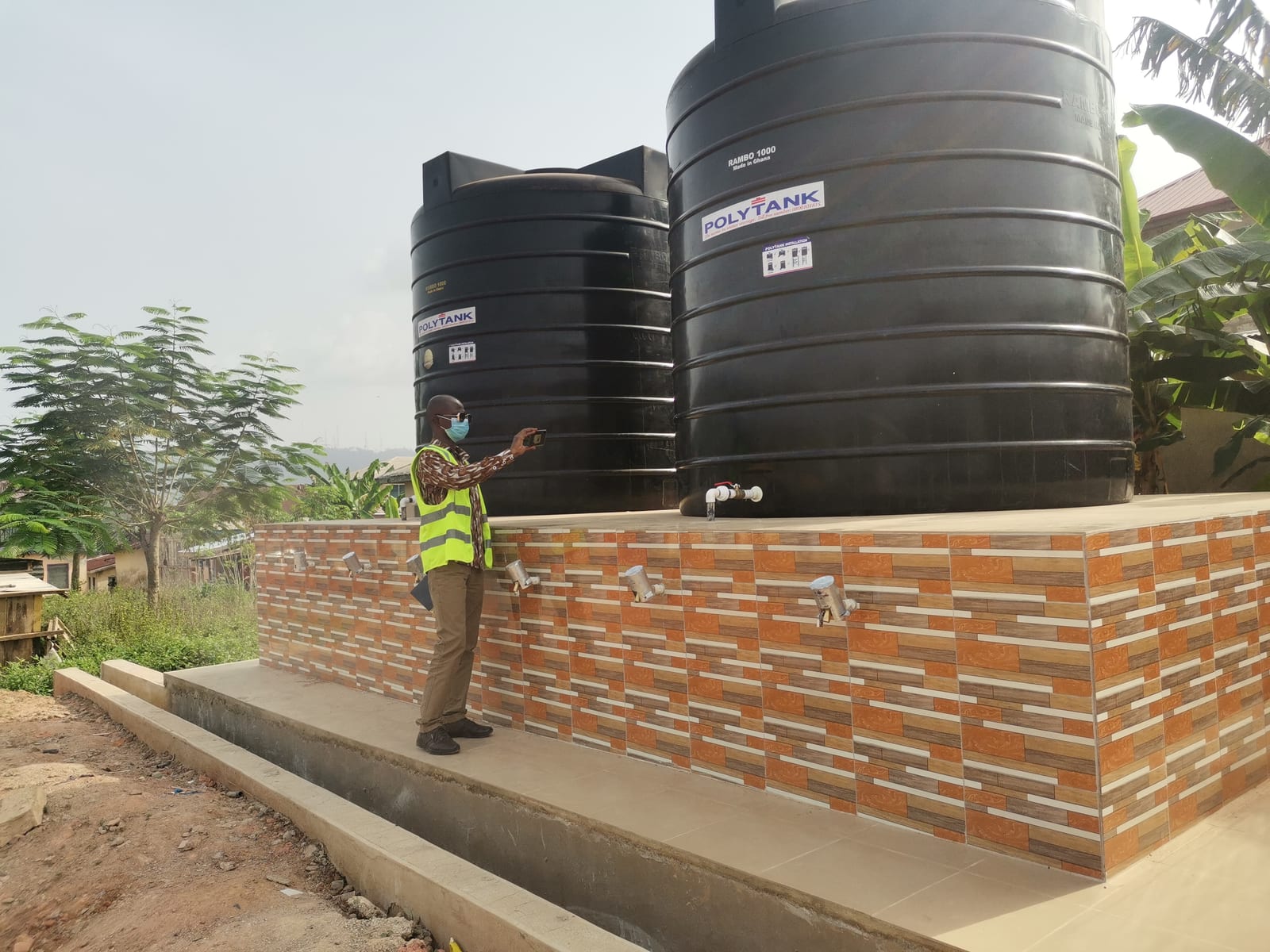 Construction of water Reservoir at Obo