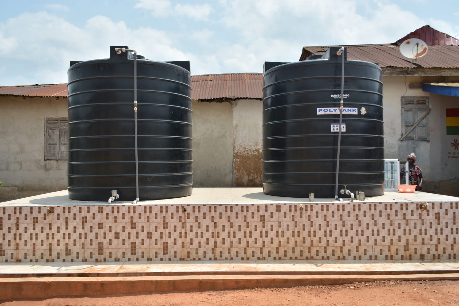 Construction of Community Water Reservoir with stand pipes