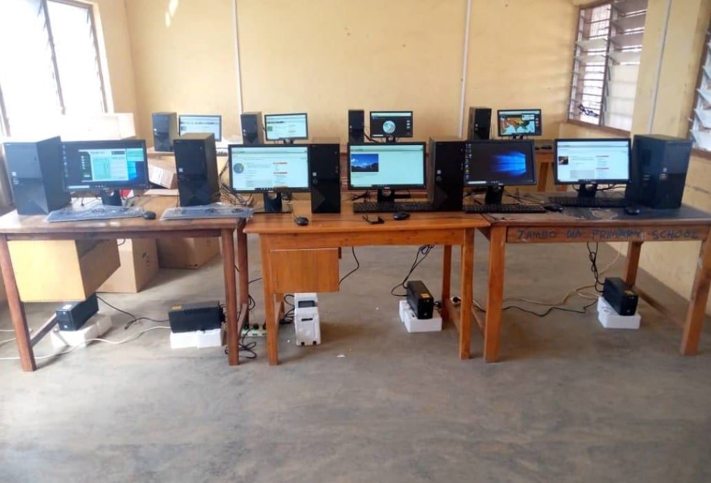 Distribution of Computers to St. Peter's R/C JHS