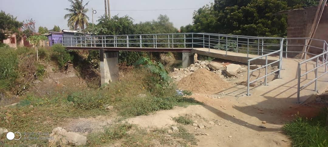 Construction of Footbridge at Teshie Demo