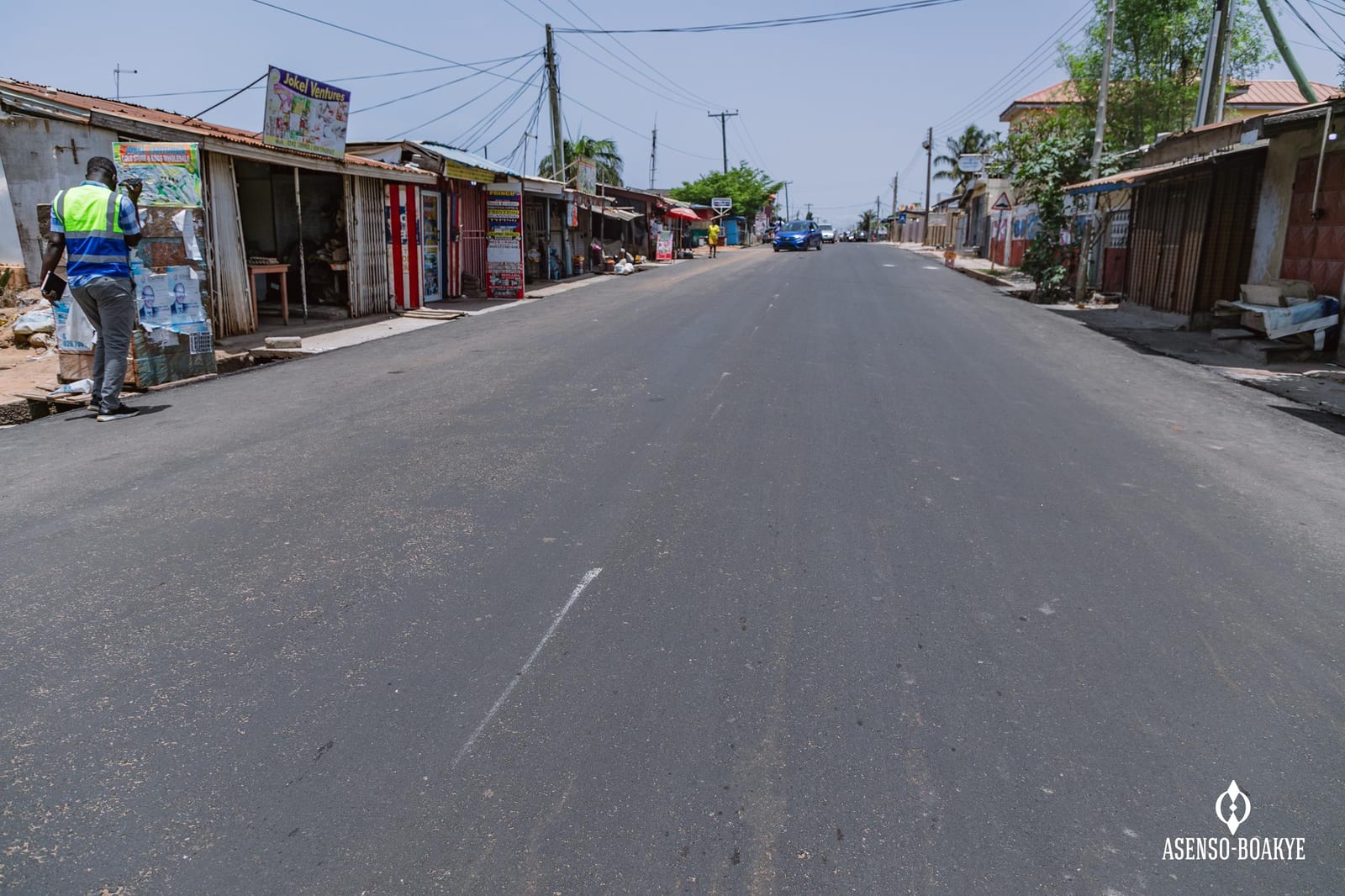 Asphalt  Overlay on the King Kotey Street