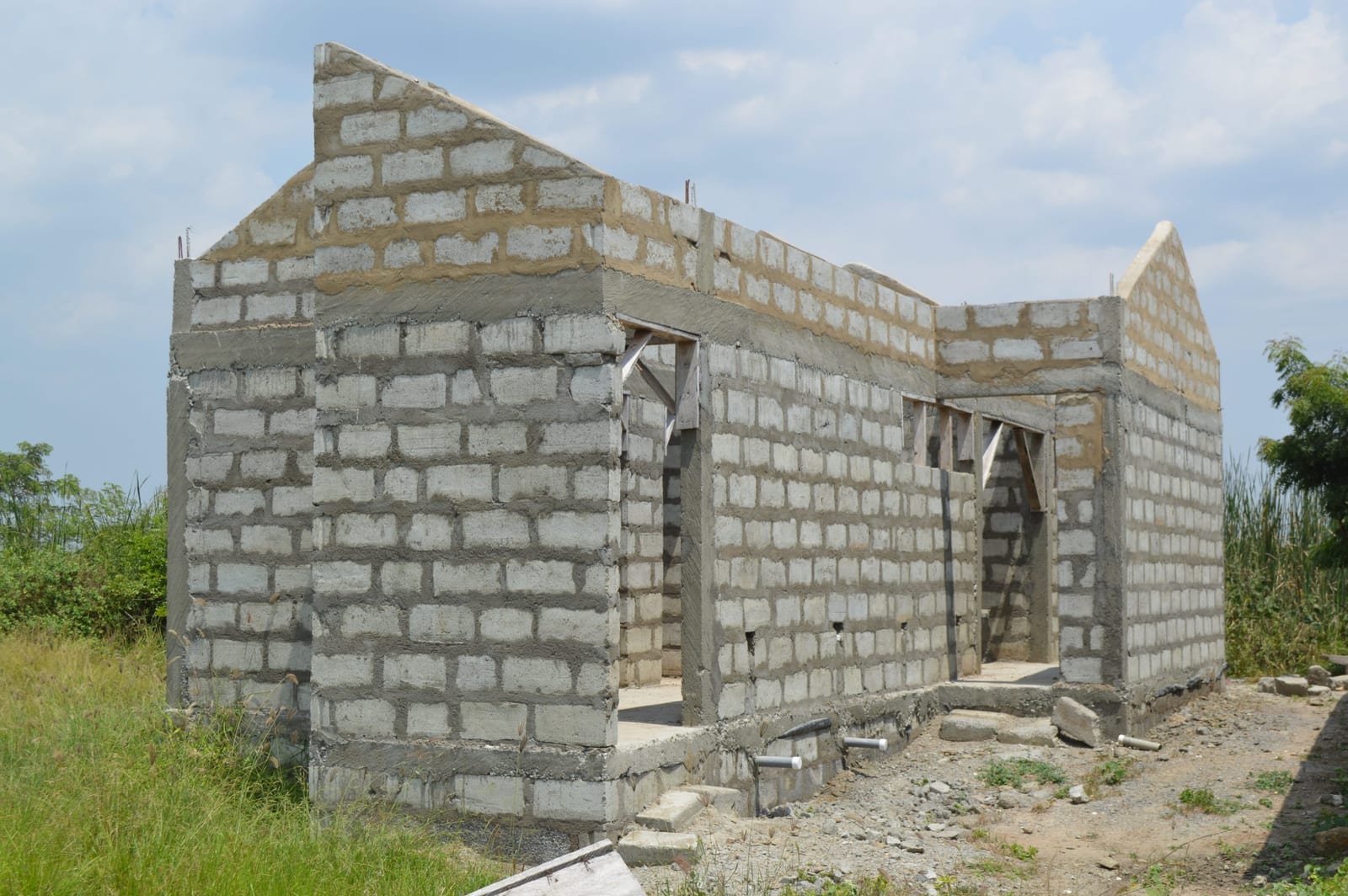 10-Seater Water Closet Toilet Facility at Akuse SHTS