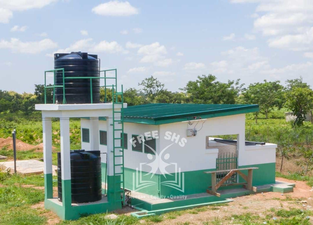 Construction of 6-Seater Toilet Block,Borehole,Overhead Water Tank at Wulensi SHS