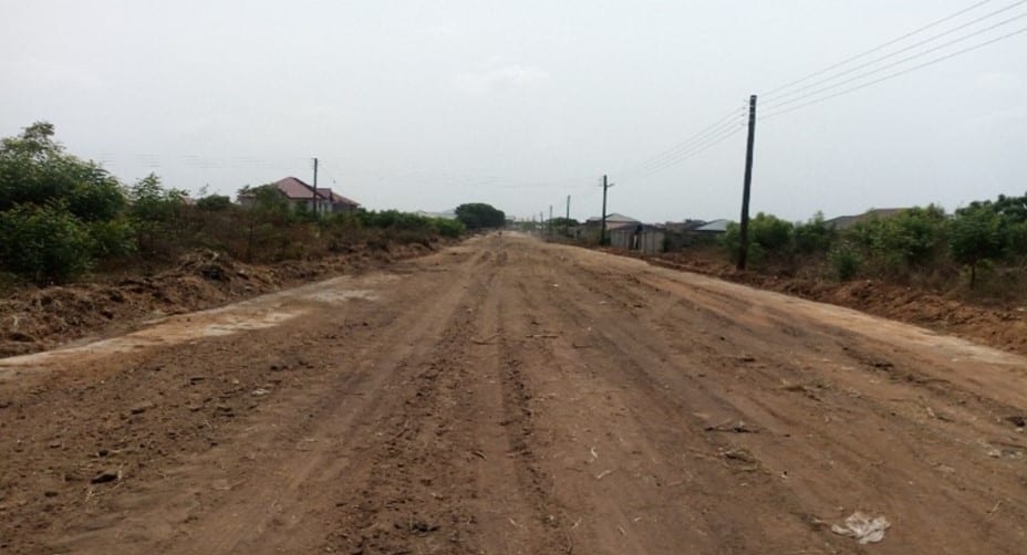 Reshaping and Sectional Graveling of Community Road