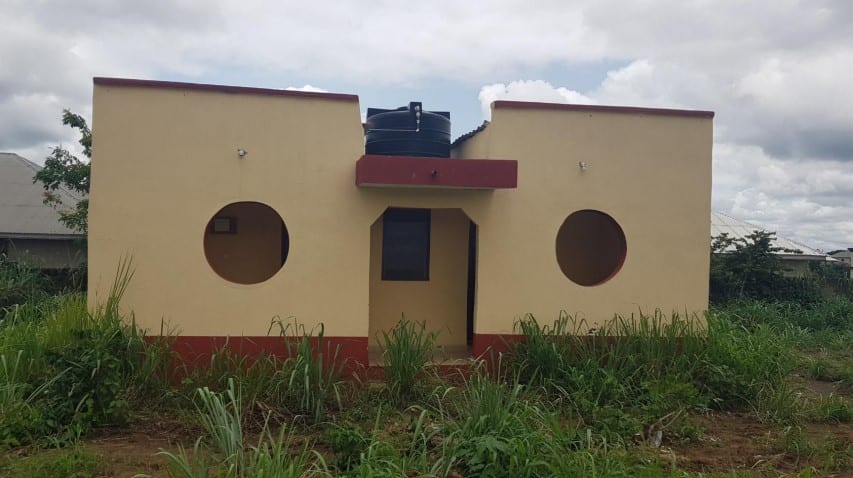 Construction 12 Seater Wc Toilet With Mechanized Borehole At Dwamena Akenten Shs