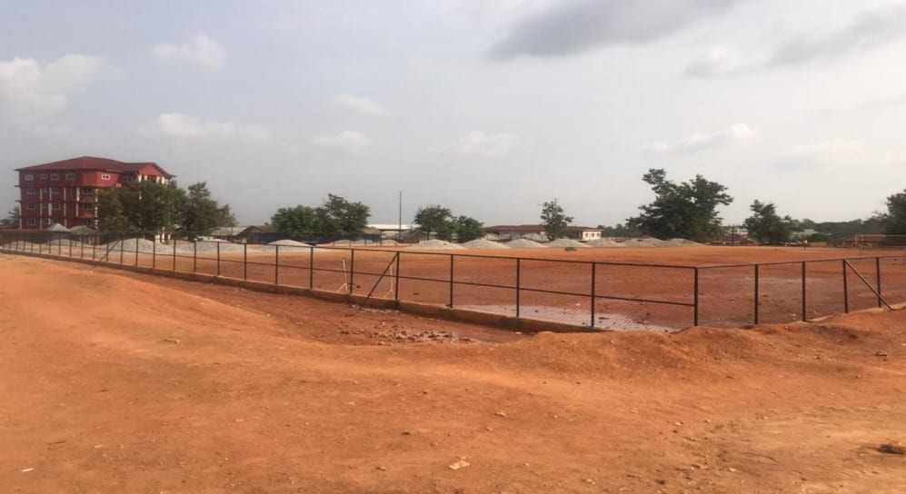 Construction Of Astroturf At Kokote