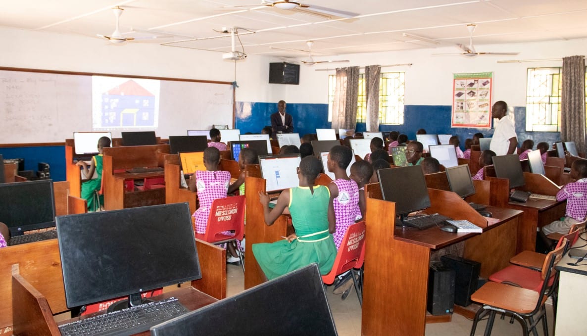 Distribution of Computers to Nkontompo A.M.E Basic School