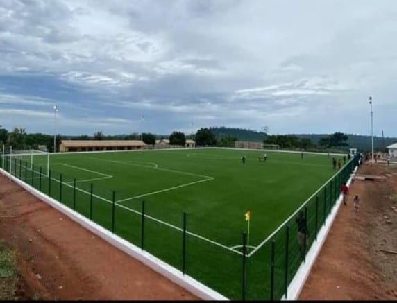 Construction of AstroTurf football Park at Beposo