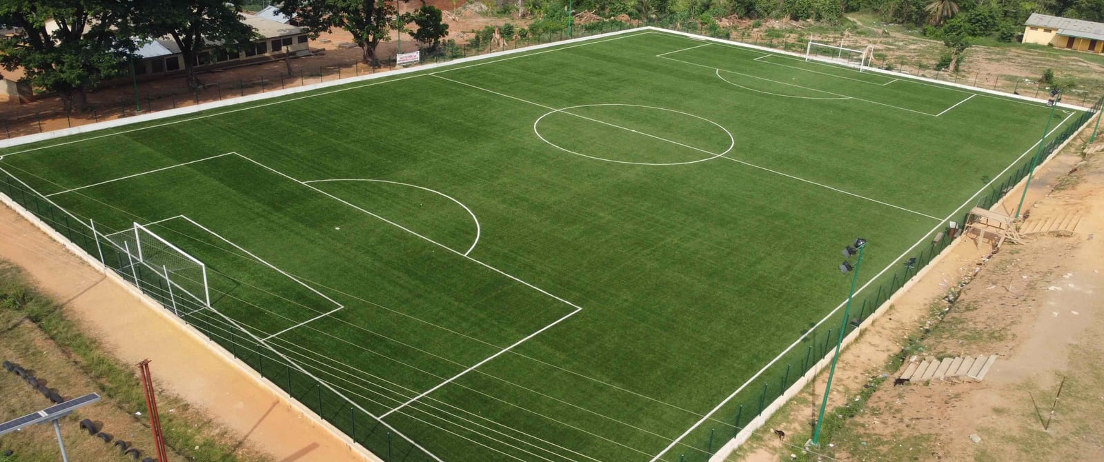Construction of Astroturf Pitch at Agona SDA Training College