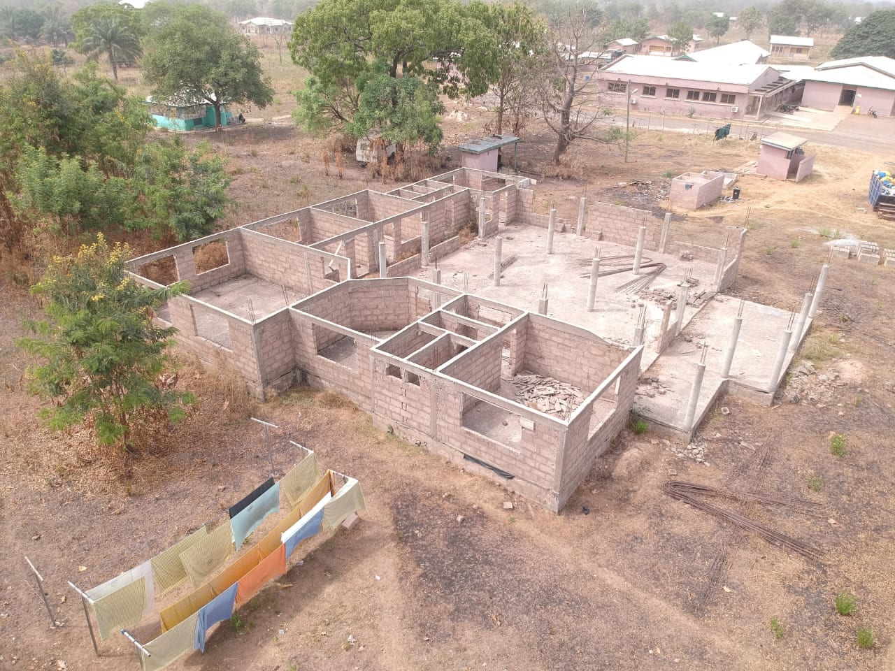 Construction of OPD at Sene Hospital