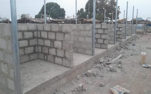 Construction of 1No. 20-Unit market shed at Jeffisi