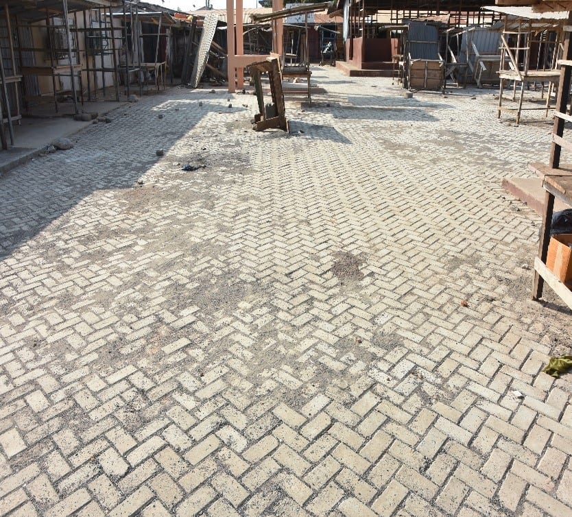 Rehabilitation and Paving between Market Sheds at Sogakope Market