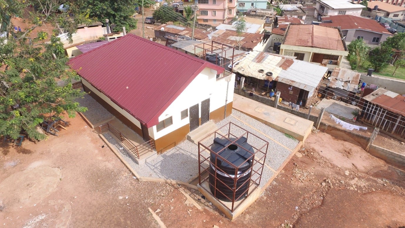 1 No. 10-seater toilet facility at Suame M/A