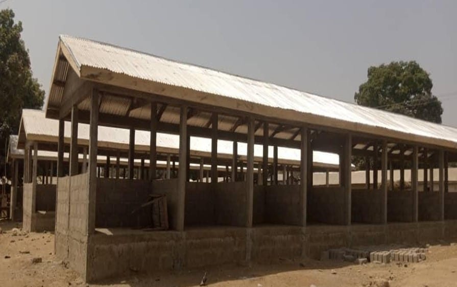 Construction of Market Center at Sheini