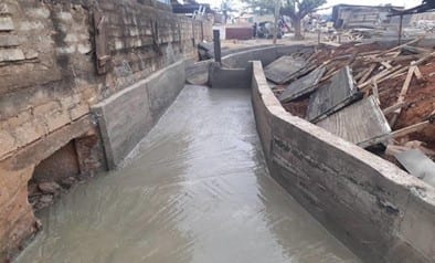 Construction of Storm Drain (600m x 1.5m) at Techiman Zongo