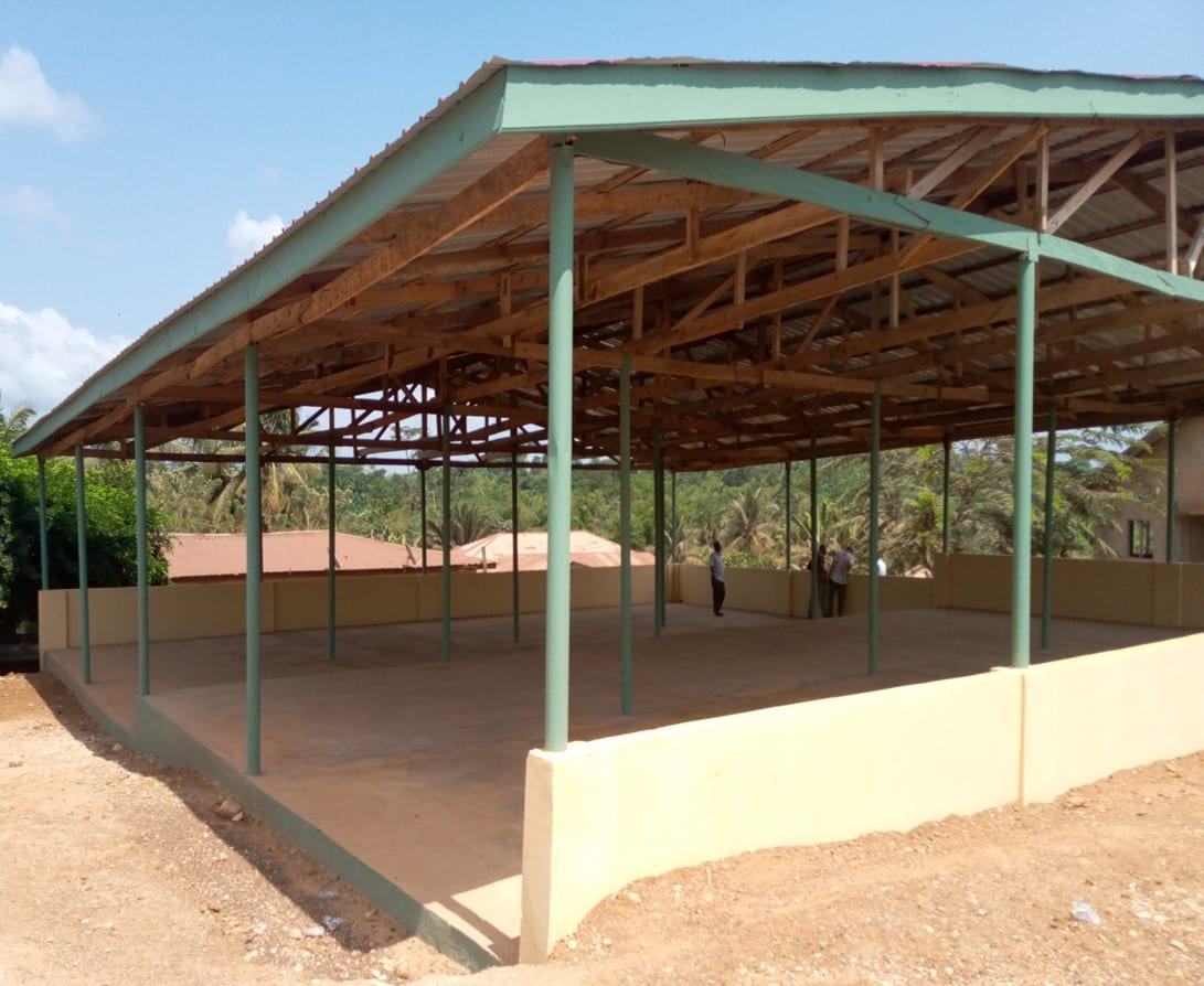 Construction of 1No. Open Shed Market at Kwameprakrom