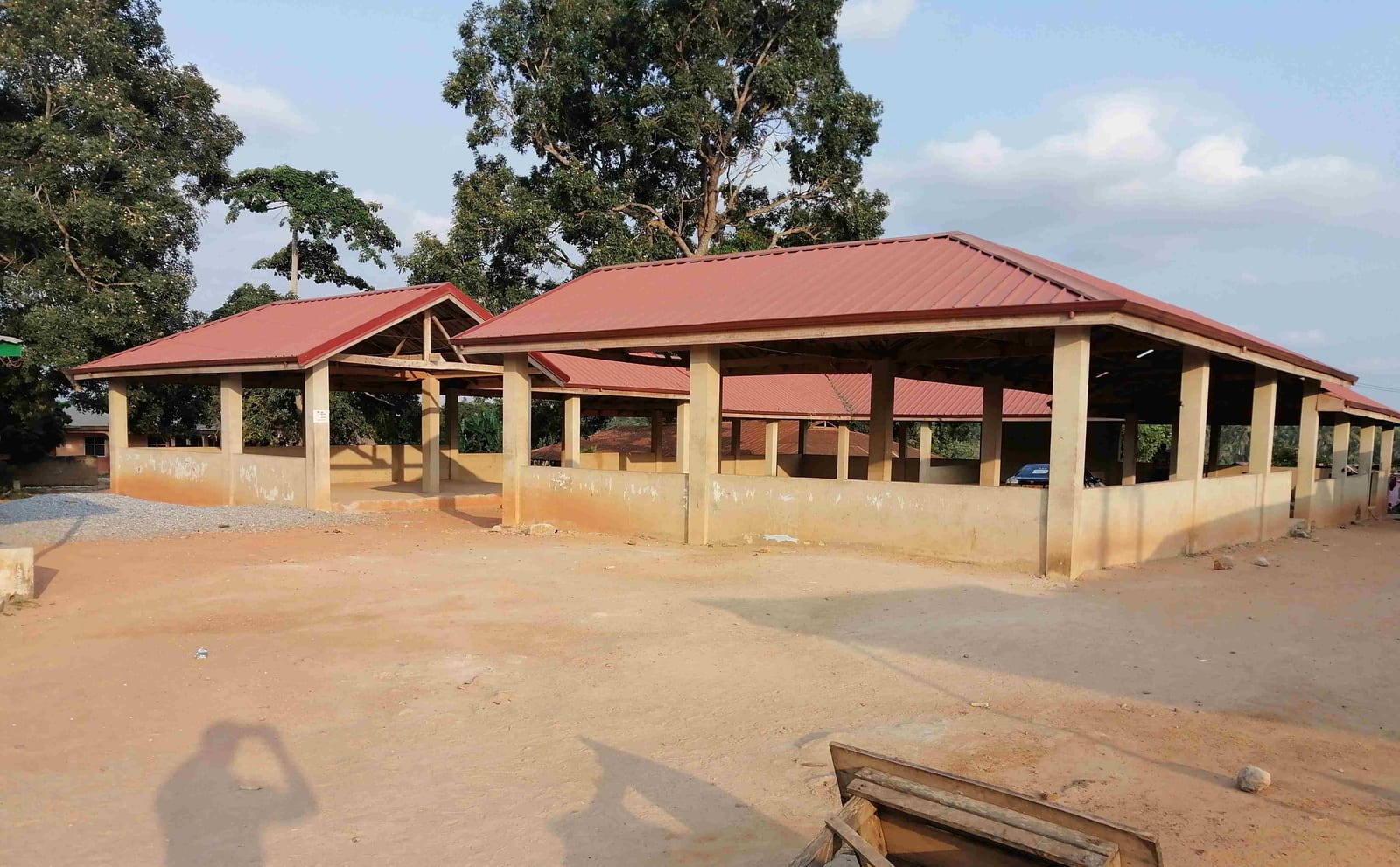 Construction of Durbar Grounds at Okurase