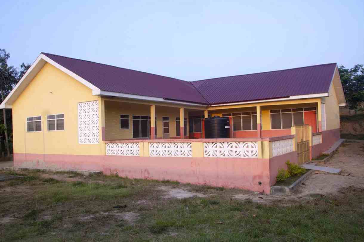 2-unit KG Block with Dining Hall, Office and Staff Washrooms at Ekutuase