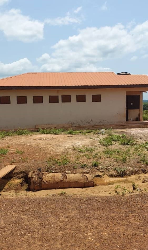 Construction of 16 seater water closet Toilet at Juabeng