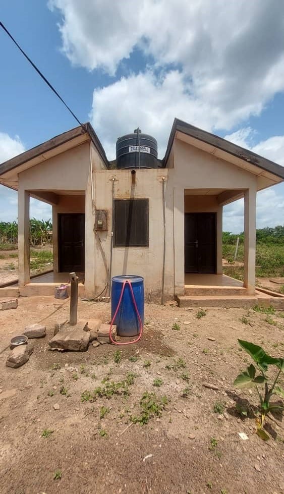 Construction of 16 seater water closet Toilet at Old Subri