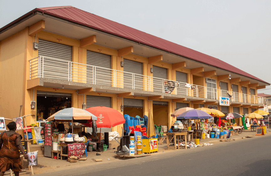Construction of 40-Unit Lockable Stores at Asamankese Main Lorry Station