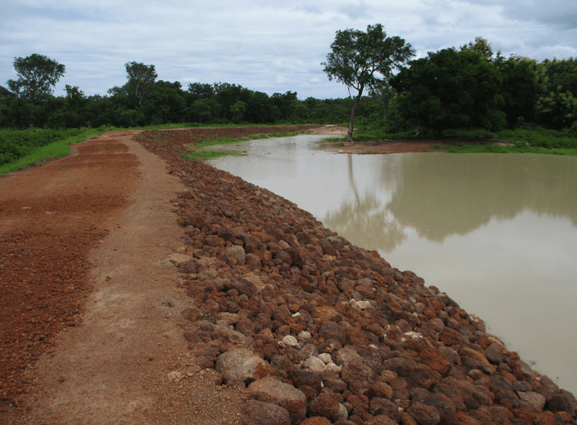 Small Earth Dam at Nakpali Tindang